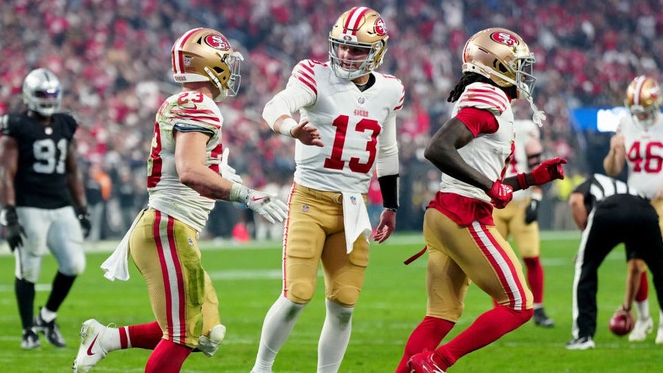 Brock Purdy shines in clutch as 49ers outlast Raiders in overtime
