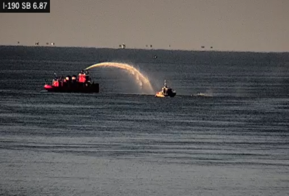 Lake Erie boat fire