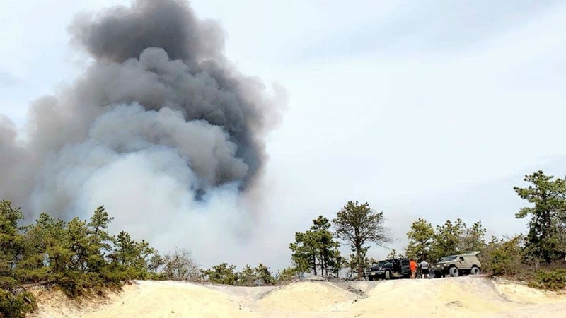 The New Jersey State Police is seeking the public's assistance with identifying two men wanted in connection to the Spring Hill wildfire in Burlington County.