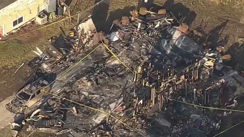 A Washington Township home was the scene of a fire early Sunday morning.
