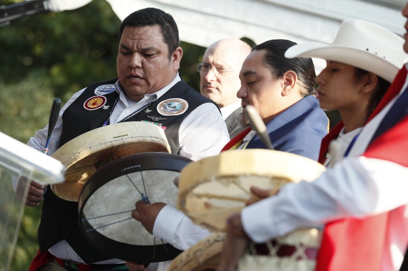 National Native American Veterans Memorial groundbreaking ceremony at the Smithsonian Museum of the American Indian