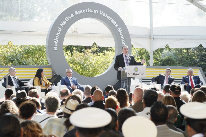 National Native American Veterans Memorial groundbreaking ceremony at the Smithsonian Museum of the American Indian