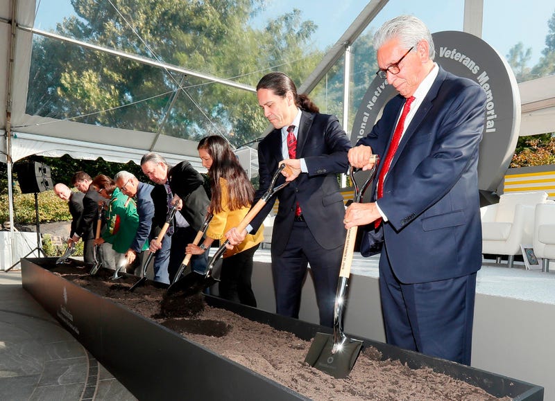 National Native American Veterans Memorial groundbreaking ceremony at the Smithsonian Museum of the American Indian