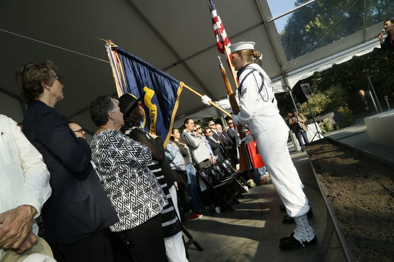 National Native American Veterans Memorial groundbreaking ceremony at the Smithsonian Museum of the American Indian