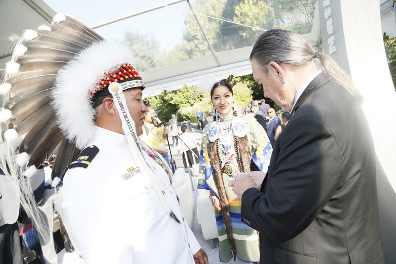 National Native American Veterans Memorial groundbreaking ceremony at the Smithsonian Museum of the American Indian
