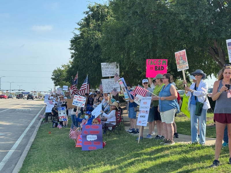 Protesters gather for No Kings demonstrations