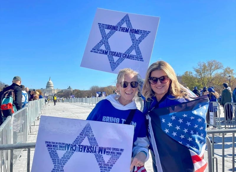 Nona Lynn and her friend Allison, both from Bucks County, attended the rally together.