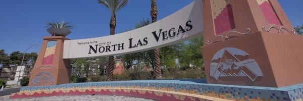 The exterior view of North Las Vegas City Hall