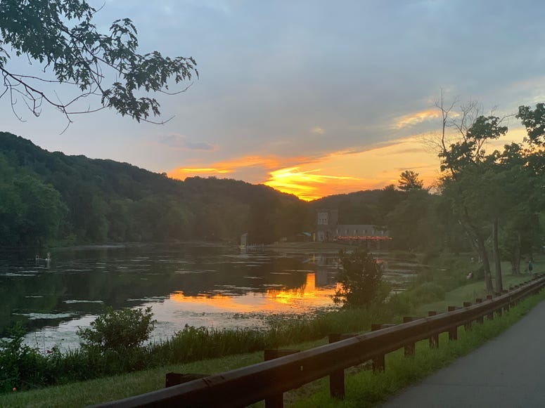 Beautiful sunset over North Park