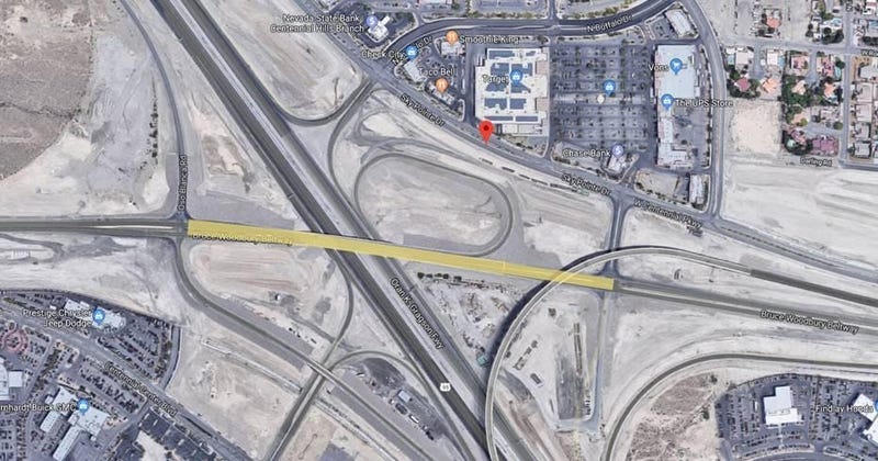 Map view of the Centennial Bowl area where the Northern Beltway meets U.S. 95
