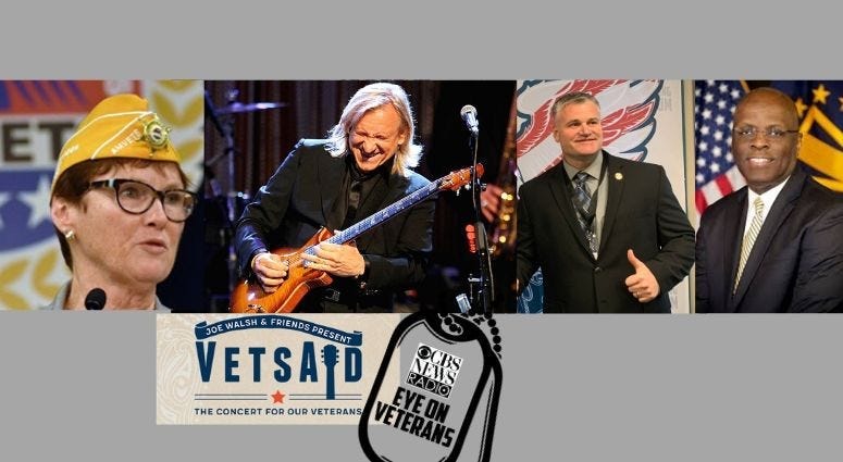 CBS Eye on Veterans featuring Joe Walsh, Larry Stubblefield, Jan Brown and Brian Tally