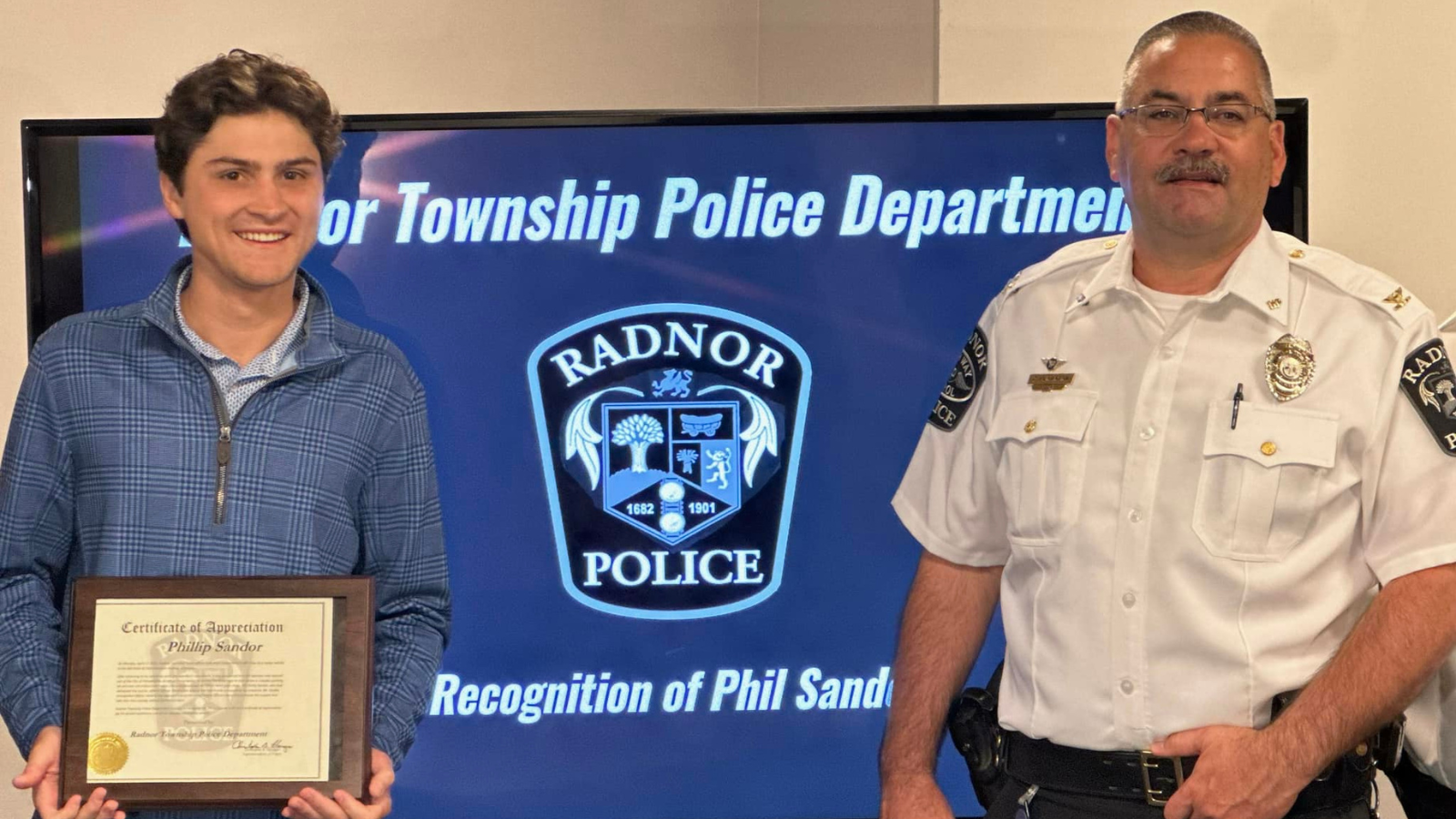 Villanova student helps police nab suspect on the run