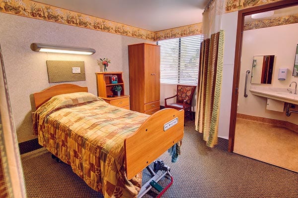 a nursing home bed