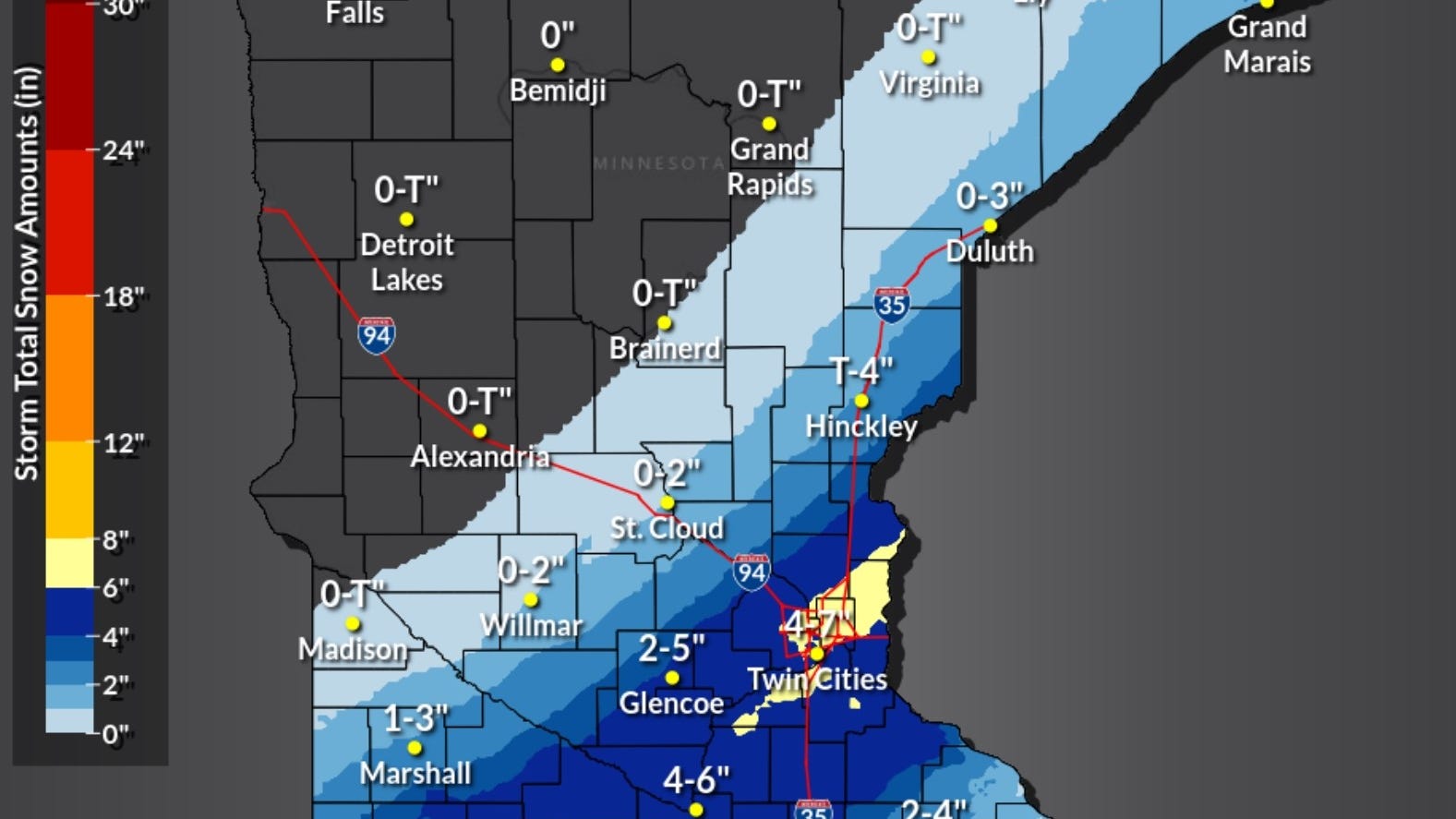 Paul Douglas: Immediate metro will have 3-5" of snow Tuesday