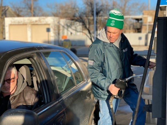 Matt O'Shea Pumps Gas