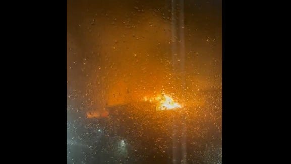 Fire damages units in apartment building after it was struck by lightning