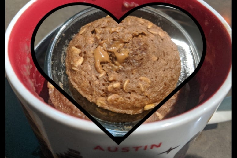 Oatcake in a Mug  double shot