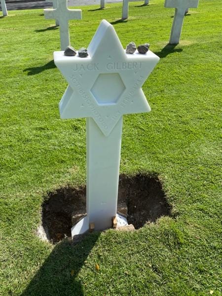 Operation Benjamin corrected headstone