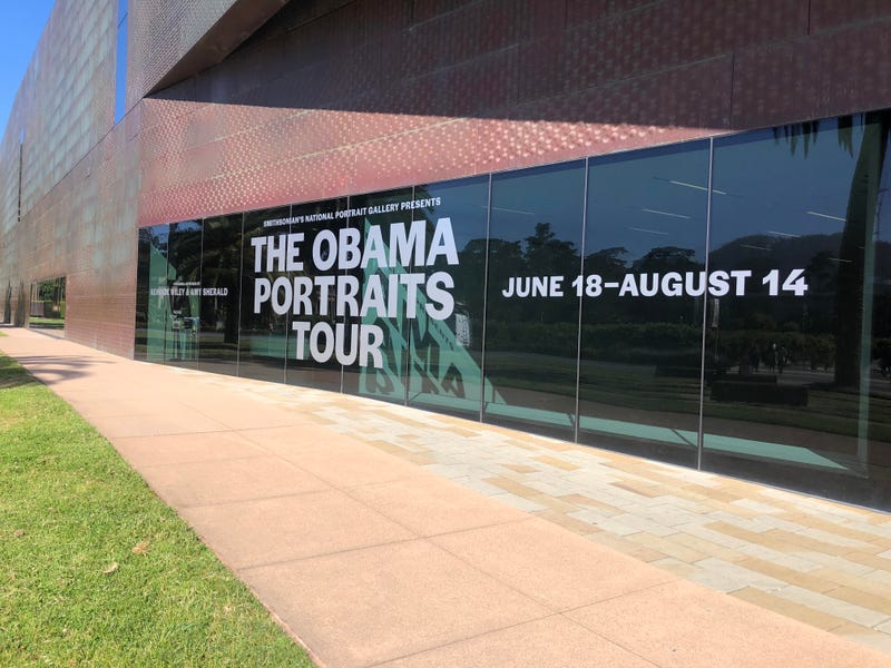 The Obama Portrait Tour opens this weekend at the de Young Museum in San Francisco featuring portraits of President Obama and first lady Michelle Obama.