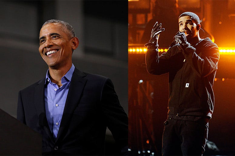Barack Obama and Drake 
