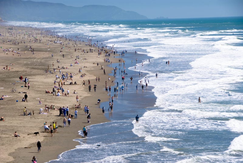 Ocean Beach in San Francisco is part of the Golden Gate National Recreation Area.