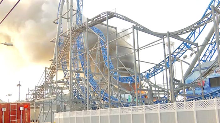 Fire tears through Ocean City boardwalk amusement park