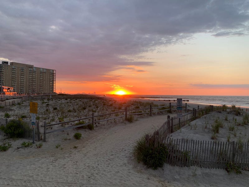 Sunrise on the Jersey shore.