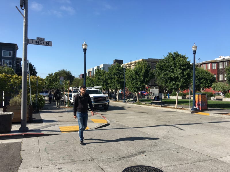 Octavia Boulevard at Linden Street in San Francisco