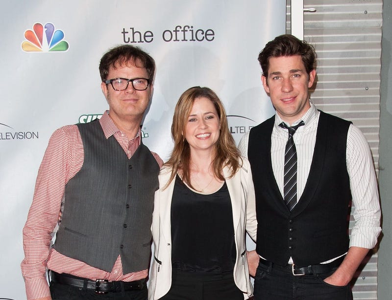 Rainn Wilson, Jenna Fischer and John Krasinski