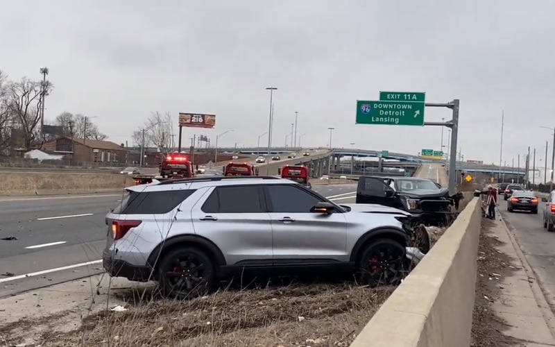State police have shut down a major freeway in Detroit just in time to impact drivers on their morning commute after a serious crash ejected one person from a car on Friday morning.