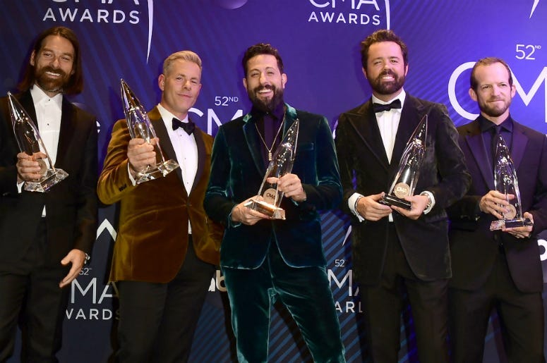 Geoff Sprung, Trevor Rosen, Matthew Ramsey, Brad Tursi and Whit Sellers, Old Dominion