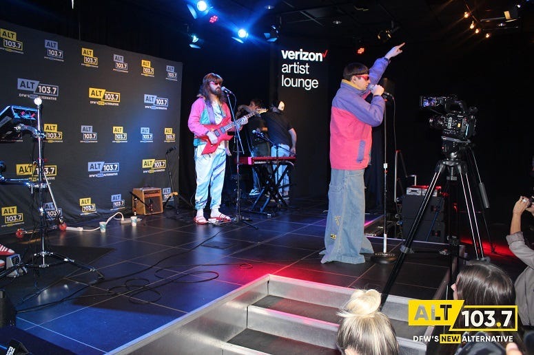 Oliver Tree performs in Verizon Artist Lounge