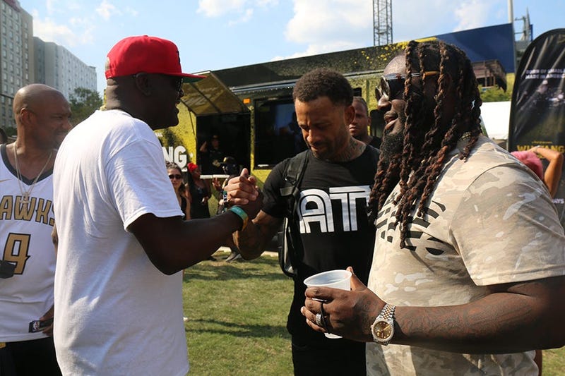 Greg Street & T-Pain Backstage At One Music Fest 2019