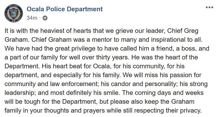 Ocala Police Department Facebook
