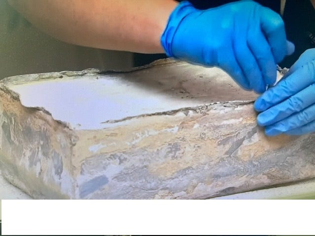 During the process of opening time capsule