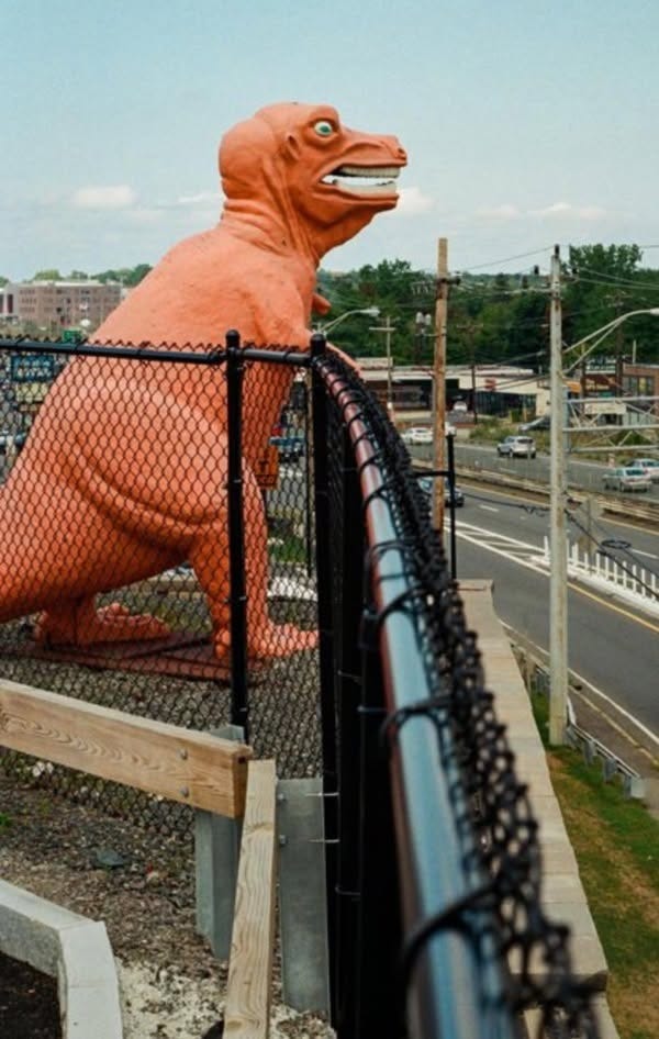 Orange Dinosaur on Route 1