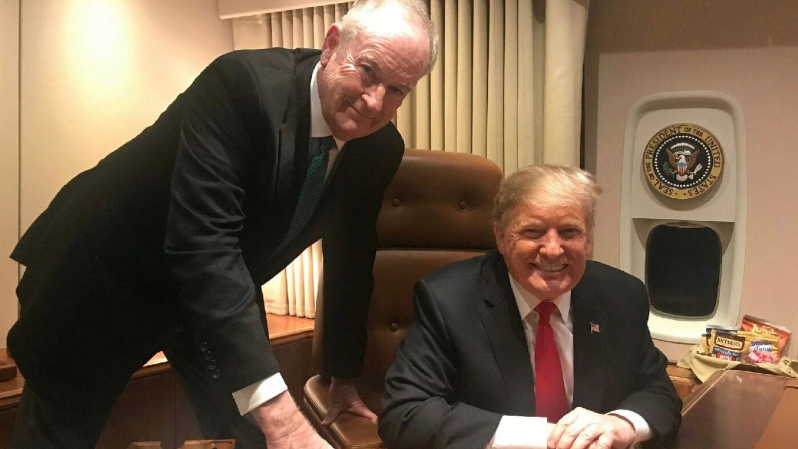 President Trump with Bill O'Reilly on WBEN