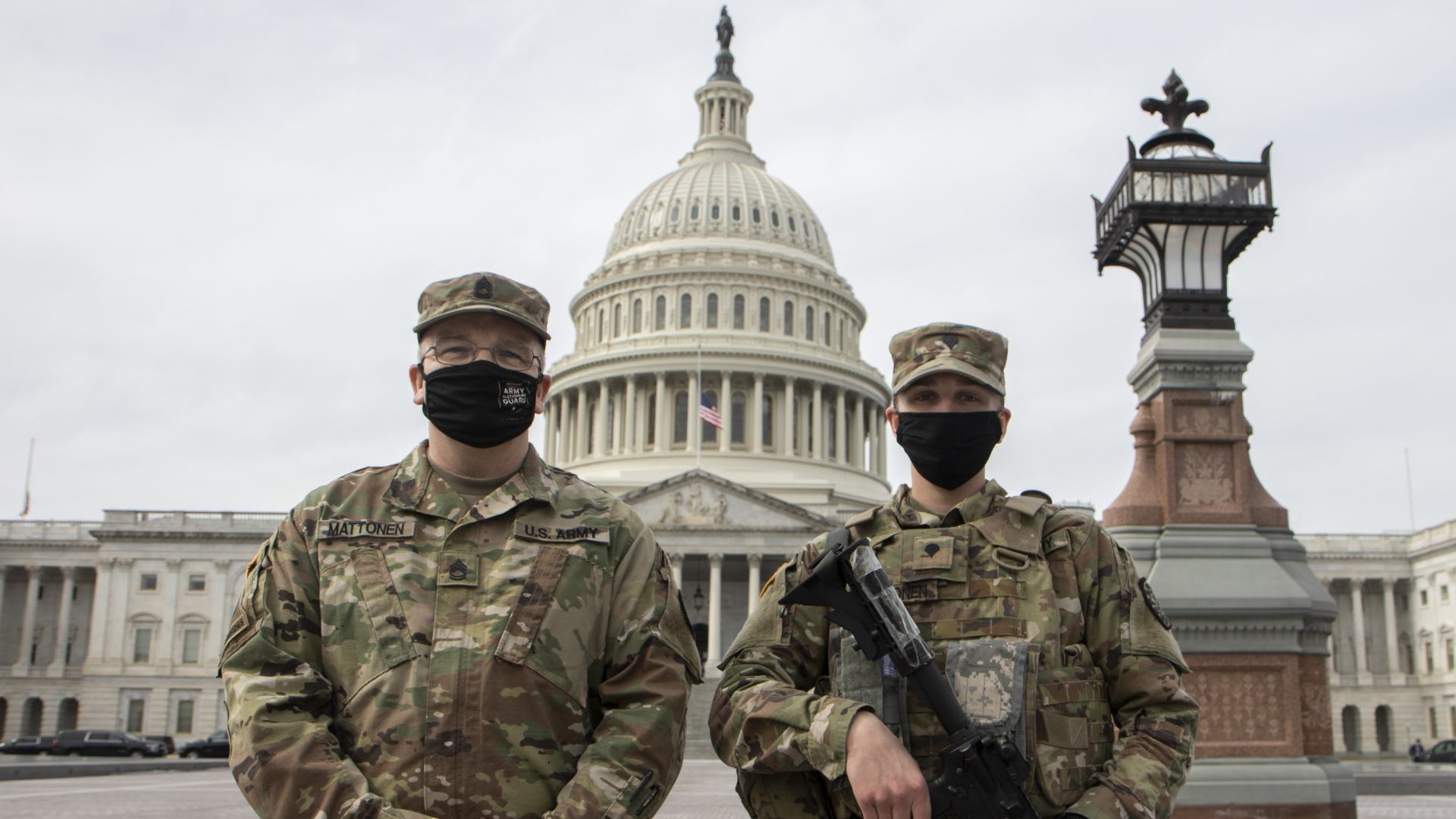 Father, daughter serve together in National Guard at U.S. Capitol