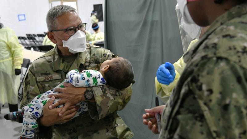 National Guard and active-duty soldiers support Operation Allies Welcome
