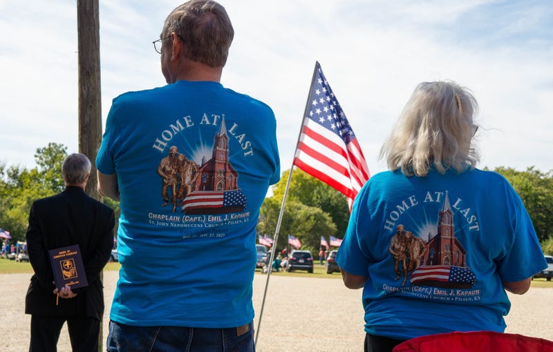 Family, friends attend homecoming for Chaplain Kapaun