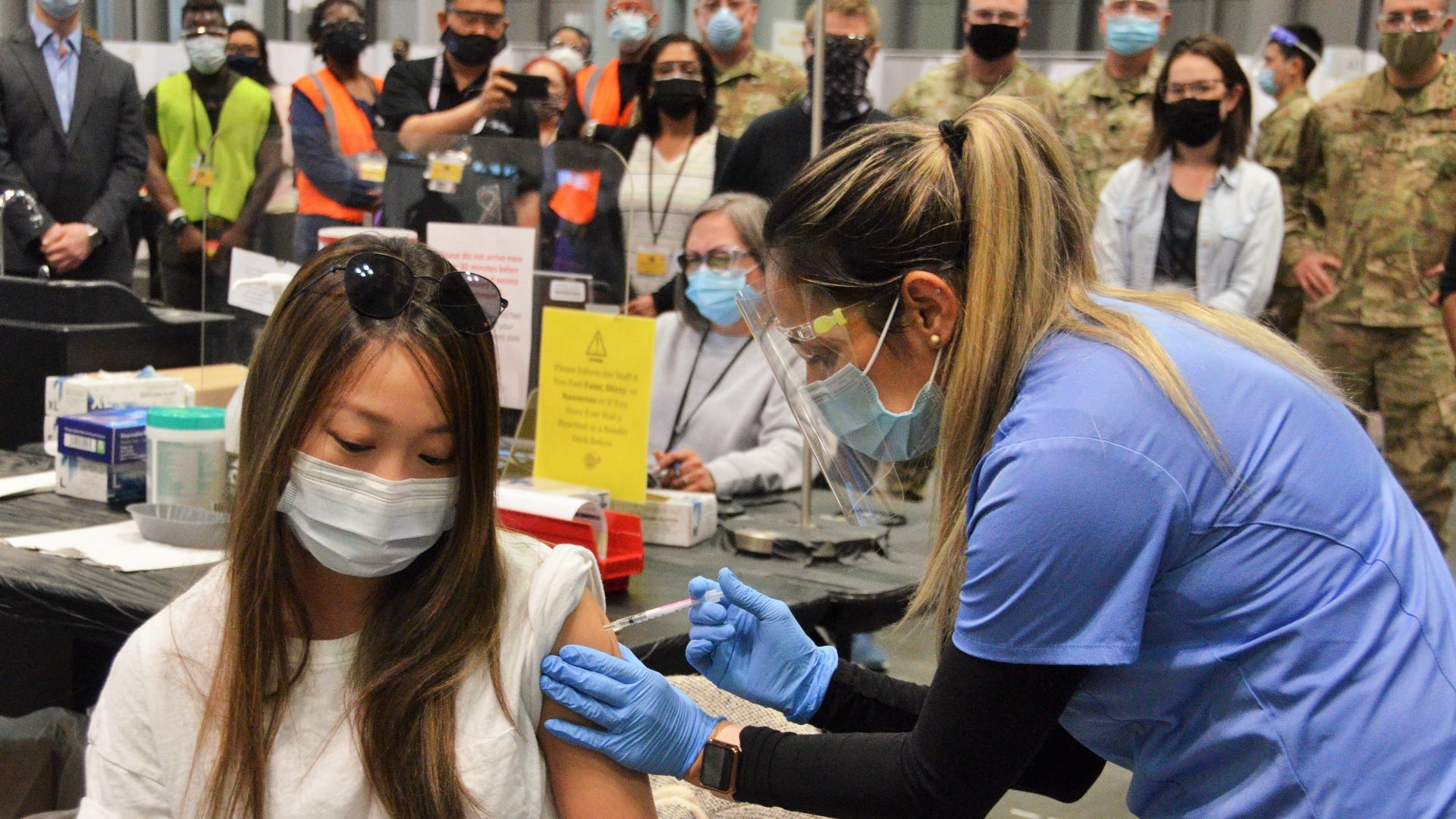 New York National Guard helps NYC vaccine site deliver 500,000th shot