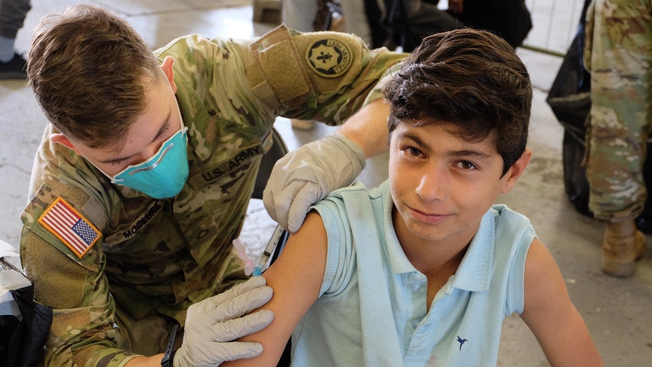 Army vaccinates nearly 5,500 Afghan evacuees in less than 72 hours