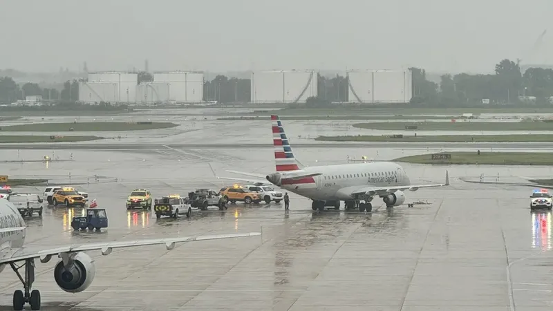 Plane carrying dozens of people collides with tug near PHL gate, officials say