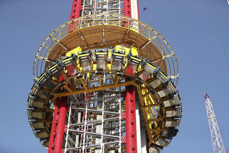 The Orlando Free Fall drop tower in ICON Park in Orlando 