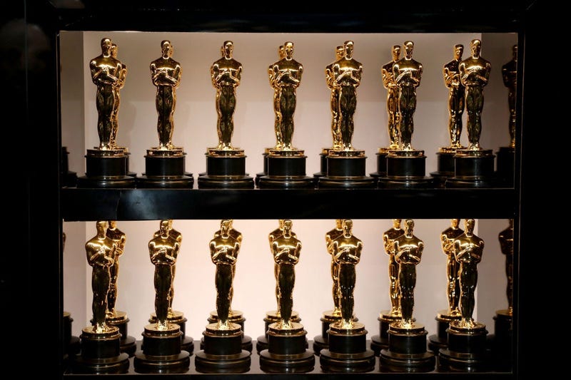In this handout provided by A.M.P.A.S., Oscar Statues at the 90th Annual Academy Awards at the Dolby Theatre on March 4, 2018 in Hollywood, California.