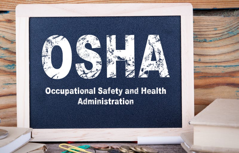OSHA sign on chalkboard