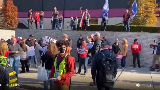Trump supporters descend on Detroit to protest vote, some armed [VIDEO]