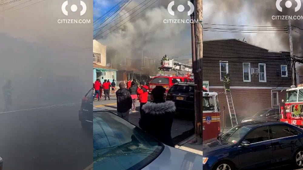 Firefighters among 8 injured after inferno consumes multiple homes in Queens