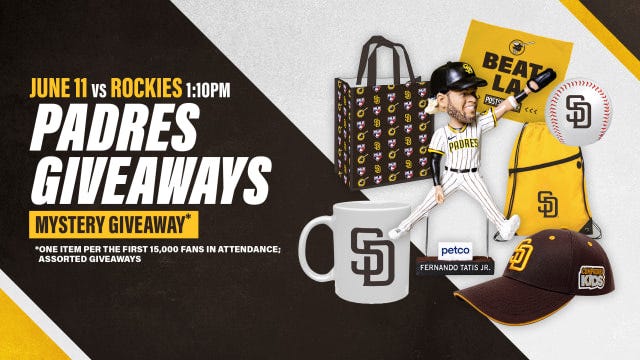 Padres mystery giveaway