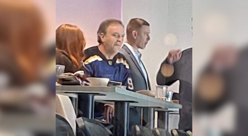 Sam Page at Blues game